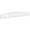 Image de vidaXL Paniers à gabions arqués 9 pcs 400x30x40/60 cm Fer galvanisé