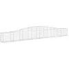 Image de vidaXL Paniers à gabions arqués 10 pcs 400x30x40/60 cm Fer galvanisé
