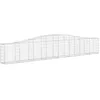 Image de vidaXL Paniers à gabions arqués 9 pcs 400x30x60/80 cm Fer galvanisé