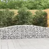 Image de vidaXL Paniers à gabions arqués 20 pcs 400x30x60/80 cm Fer galvanisé