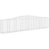 Image de vidaXL Paniers à gabions arqués 5 pcs 400x30x80/100 cm Fer galvanisé