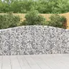 Image de vidaXL Paniers à gabions arqués 7 pcs 400x30x100/120 cm Fer galvanisé