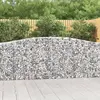 Image de vidaXL Paniers à gabions arqués 9 pcs 400x30x100/120 cm Fer galvanisé