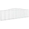 Image de vidaXL Paniers à gabions arqués 10 pcs 400x30x100/120 cm Fer galvanisé