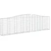 Image de vidaXL Paniers à gabions arqués 15 pcs 400x30x100/120 cm Fer galvanisé