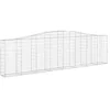 Image de vidaXL Paniers à gabions arqués 20 pcs 400x30x100/120 cm Fer galvanisé
