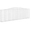 Image de vidaXL Paniers à gabions arqués 9 pcs 400x30x120/140 cm Fer galvanisé