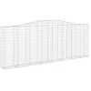 Image de vidaXL Paniers à gabions arqués 20 pcs 400x30x140/160 cm Fer galvanisé
