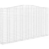 Image de vidaXL Paniers à gabions arqués 5 pcs 400x30x220/240 cm Fer galvanisé