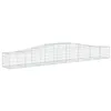 Image de vidaXL Paniers à gabions arqués 7 pcs 400x50x40/60 cm Fer galvanisé