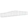 Image de vidaXL Paniers à gabions arqués 15 pcs 400x50x40/60 cm Fer galvanisé