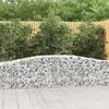 Image de vidaXL Paniers à gabions arqués 3 pcs 400x50x60/80 cm Fer galvanisé