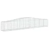 Image de vidaXL Paniers à gabions arqués 7 pcs 400x50x60/80 cm Fer galvanisé