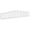 Image de vidaXL Paniers à gabions arqués 20 pcs 400x50x60/80 cm Fer galvanisé