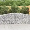 Image de vidaXL Paniers à gabions arqués 7 pcs 400x50x80/100 cm Fer galvanisé