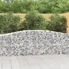 Image de vidaXL Paniers à gabions arqués 9 pcs 400x50x80/100 cm Fer galvanisé