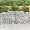 Image de vidaXL Paniers à gabions arqués 7 pcs 400x50x100/120 cm Fer galvanisé