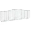 Image de vidaXL Paniers à gabions arqués 15 pcs 400x50x100/120 cm Fer galvanisé