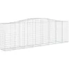 Image de vidaXL Paniers à gabions arqués 9 pcs 400x50x120/140 cm Fer galvanisé