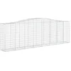 Image de vidaXL Paniers à gabions arqués 20 pcs 400x50x120/140 cm Fer galvanisé