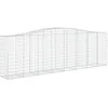 Image de vidaXL Paniers à gabions arqués 25 pcs 400x50x120/140 cm Fer galvanisé