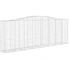 Image de vidaXL Paniers à gabions arqués 6 pcs 400x50x140/160 cm Fer galvanisé