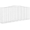 Image de vidaXL Paniers à gabions arqués 4 pcs 400x50x160/180 cm fer galvanisé