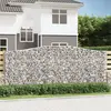 Image de vidaXL Paniers à gabions arqués 4 pcs 400x50x160/180 cm fer galvanisé
