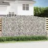 Image de vidaXL Paniers à gabions arqués 4 pcs 400x50x200/220 cm Fer galvanisé