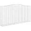 Image de vidaXL Paniers à gabions arqués 7 pcs 400x50x200/220 cm Fer galvanisé