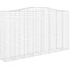 Image de vidaXL Paniers à gabions arqués 6 pcs 400x50x220/240 cm Fer galvanisé