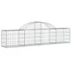 Image de vidaXL Paniers à gabions arqués 10 pcs 200x30x40/60 cm Fer galvanisé
