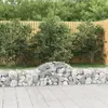 Image de vidaXL Paniers à gabions arqués 13 pcs 200x30x40/60 cm Fer galvanisé