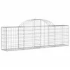 Image de vidaXL Paniers à gabions arqués 11 pcs 200x30x60/80 cm Fer galvanisé