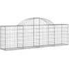 Image de vidaXL Paniers à gabions arqués 13 pcs 200x30x60/80 cm Fer galvanisé