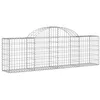 Image de vidaXL Paniers à gabions arqués 14 pcs 200x30x60/80 cm Fer galvanisé