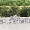 Image de vidaXL Paniers à gabions arqués 14 pcs 200x30x60/80 cm Fer galvanisé