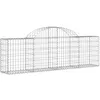 Image de vidaXL Paniers à gabions arqués 25 pcs 200x30x60/80 cm Fer galvanisé