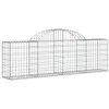 Image de vidaXL Paniers à gabions arqués 30 pcs 200x30x60/80 cm Fer galvanisé