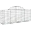 Image de vidaXL Paniers à gabions arqués 15 pcs 200x30x80/100 cm Fer galvanisé