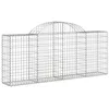 Image de vidaXL Paniers à gabions arqués 25 pcs 200x30x80/100 cm Fer galvanisé