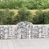 Image de vidaXL Paniers à gabions arqués 40 pcs 200x30x80/100 cm Fer galvanisé