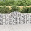 Image de vidaXL Paniers à gabions arqués 2 pcs 200x30x100/120 cm Fer galvanisé