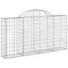 Image de vidaXL Paniers à gabions arqués 20 pcs 200x30x100/120 cm Fer galvanisé