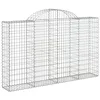 Image de vidaXL Paniers à gabions arqués 9 pcs 200x30x120/140 cm Fer galvanisé