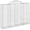 Image de vidaXL Paniers à gabions arqués 11 pcs 200x30x140/160 cm Fer galvanisé