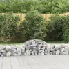 Image de vidaXL Paniers à gabions arqués 6 pcs 200x50x40/60 cm fer galvanisé
