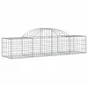 Image de vidaXL Paniers à gabions arqués 14 pcs 200x50x40/60 cm fer galvanisé