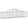 Image de vidaXL Paniers à gabions arqués 40 pcs 200x50x40/60 cm fer galvanisé