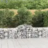 Image de vidaXL Paniers à gabions arqués 9 pcs 200x50x60/80 cm Fer galvanisé